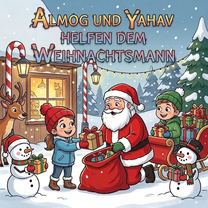 Almog und Yahav helfen dem Weihnachtsmann