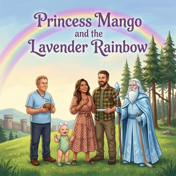 Personalized Lullaby storybook: Princess Mango and the Lavender Rainbow