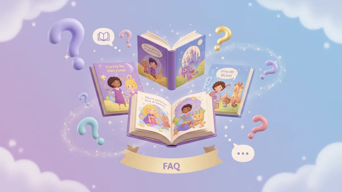סימני שאלה עם ספרי ילדים מאוירים
